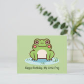 Süßer Frosch Postkarte (Stehend Vorderseite)