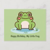 Süßer Frosch Postkarte (Vorderseite)