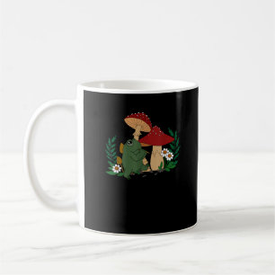 Süßer Frosch spielt Flöte Cottagecore  Goblincore  Kaffeetasse