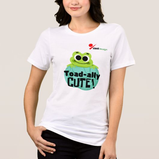 Süßer Frosch Tri-Blend Shirt (Vorderseite)