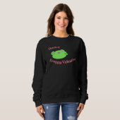 Süßer Frosch-Valentinstag Sweatshirt (Vorne ganz)