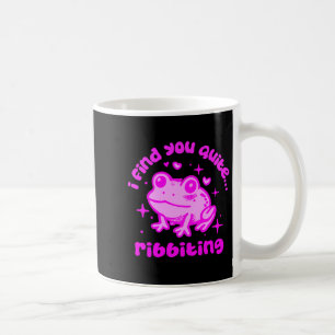 Süßer Frosch Wortspiel Ribbiting Froschliebhaber Z Kaffeetasse