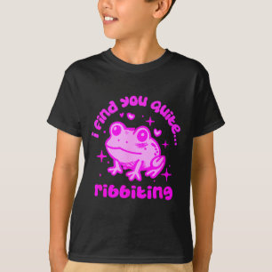 Süßer Frosch Wortspiel Ribbiting Froschliebhaber Z T-Shirt