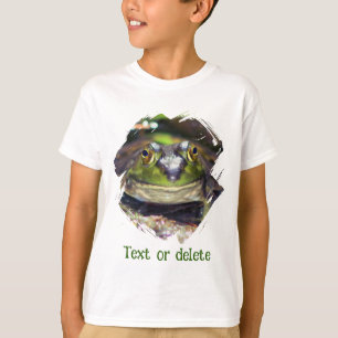 Süßer Froschgesicht Natur Personalisiert T-Shirt