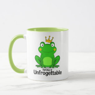Süßer Froschprinz mit einer Krone Tasse
