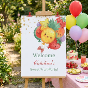Süßer Frucht-Geburtstag   Tropische Kinderparty Poster