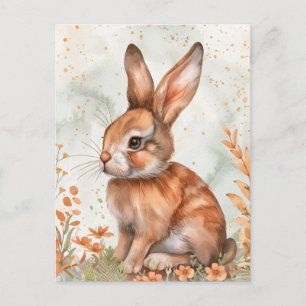 Süßer Frühlingshase Postkarte