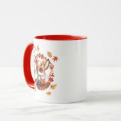 Süßer Fuchs „Ausome Autumn“ – Herbst-Autismus-Bew Tasse (Vorderseite Links)