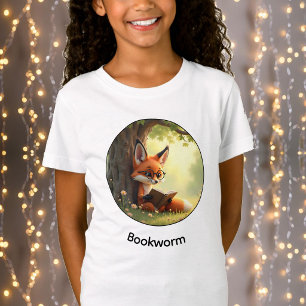 Süßer Fuchs, der ein Buch liest, Bücherwurm - indi T-Shirt