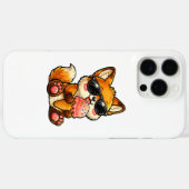 Süßer Fuchs, der mit Sonnenbrille Eis isst Case-Mate iPhone Hülle (Rückseite (Horizontal))