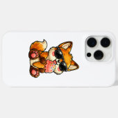 Süßer Fuchs, der mit Sonnenbrille Eis isst Case-Mate iPhone Hülle (Rückseite (Horizontal))