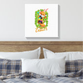 Süßer Fuchs Hasenohren Fröhlicher Osterfuchs mit O Leinwanddruck (Insitu (Schlafzimmer))