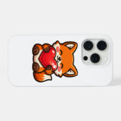 Süßer Fuchs Herz iPhone-Hülle – Kawaii Fuchs iPhone Hülle (Rückseite (Horizontal))