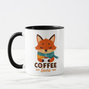 Süßer Fuchs "Kaffee Liebhaber" Becher Whimsical Tasse