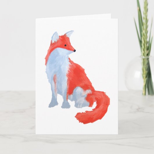Süßer Fuchs Karte (Vorderseite)
