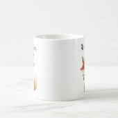 Süßer Fuchs-Lehrer beim Lesen Kaffeetasse (Mittel)