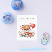 Süßer Fuchs-Pilot Geburtstag Flyer (Einzeln)