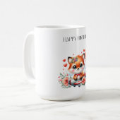 Süßer Fuchs-Pilot Geburtstag Kaffeetasse (Vorderseite Links)