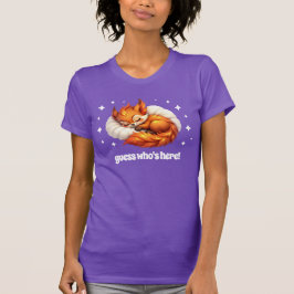 Süßer Fuchs schläft im Sternenhimmel Baby-Party T-Shirt