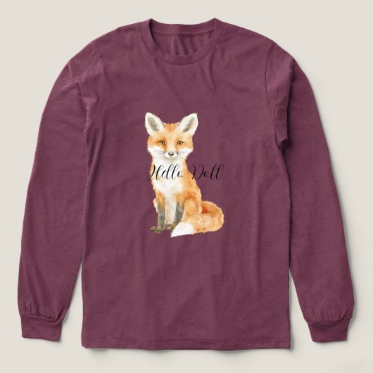 Süßer Fuchs Tri-Blend Shirt (Design Vorderseite)