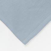 Süßer Fuchs und Waldtiere mit Monogramm Blau Fleecedecke (Ecke)