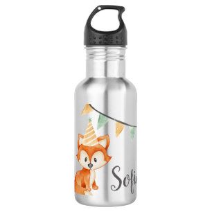 Süßer Fuchs Waldpartyhut rosa Edelstahlflasche