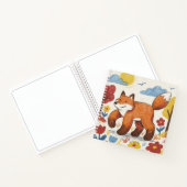 Süßer Fuchs Waldtier Kinder Skizzenbuch Notizblock (Innenseite)