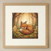 Süßer Fuchs Waldtiere Kinderzimmer Poster