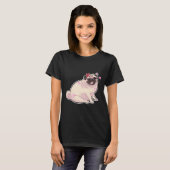 Süßer funkelnder Mops 840 T-Shirt (Vorne ganz)