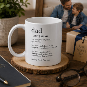 Süßer Fürsorglicher Papa Definition Vatertagsgesch Kaffeetasse