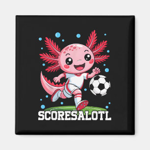 Süßer Fußball Axolotl Lustiger Scoresalotl Xolotl Magnet