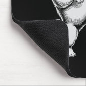 Süßer Fußball-Mops-Vater-Hund wird Club-Tore Kinde Mousepad (Ecke)