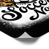 Süßer Fußball Nona Leopard Heart Poster (Ecke)