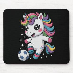 Süßer Fußball nur Mädchen, das Unicorn Score Club  Mousepad