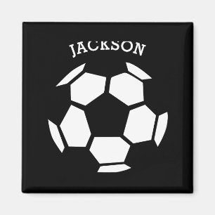 Süßer Fußball personalisierte Kinder Sport T-Shirt Magnet