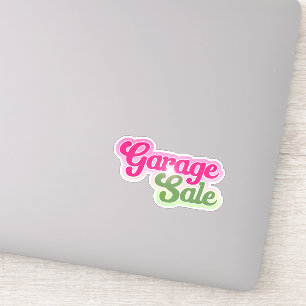 Süßer Garage-Sale-Aufkleber Aufkleber