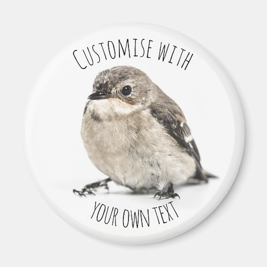 Süßer Gartenvogel mit individuellem Text Magnet (Vorne)