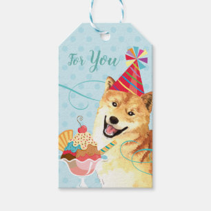 Süßer Geburtstag Shiba Inu Geschenkanhänger