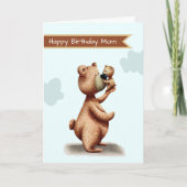 Süßer Geburtstag Teddybär der Mutter Karte (Vorderseite)
