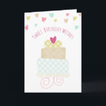 Süßer Geburtstag wünscht Gruß-Karte Karte<br><div class="desc">Süßer Geburtstag wünscht Gruß-Karte</div>