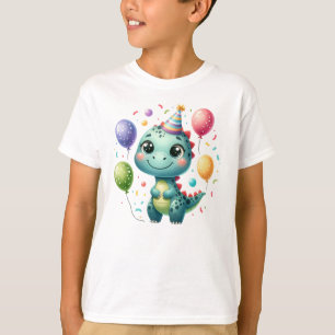 Süßer Geburtstagsdinosaurier T-Shirt