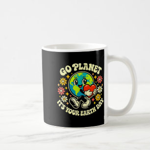 Süßer geh Planet Erde Tag 2026 Lehrer Kinder groov Kaffeetasse