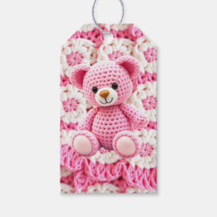 Süßer gehäkelt Teddybär Mädchen-Baby-Party Geschenkanhänger