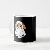 Süßer Geist-Beagle Halloween Kaffeetasse (Vorderseite Links)