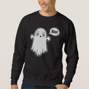 Süßer Geist, der ängstlich aussieht und Boo zu Hal Sweatshirt