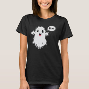 Süßer Geist, der versucht, bei Halloween Boo zu sa T-Shirt