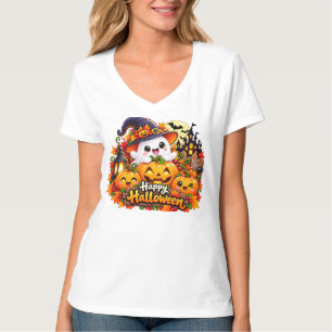Süßer Geist Frohes Halloween Kürbis Hexe Aufkleber T-Shirt