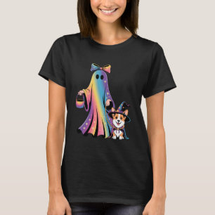 Süßer Geist gehender Hundeliebhaber Corgi Hexe Hal T-Shirt