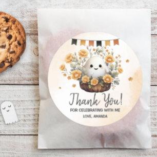 Süßer Geist Halloween Geburtstag Runder Aufkleber