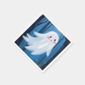 Süßer Geist Halloween Gruselig Serviette (Ecke)